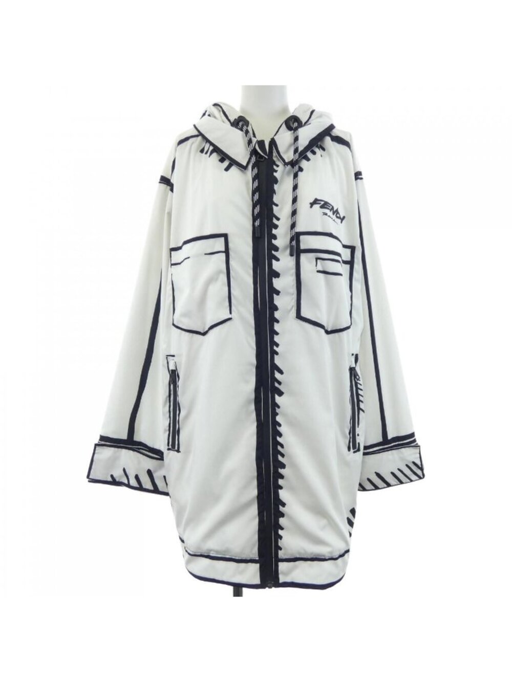 Fendi Admu Coat White